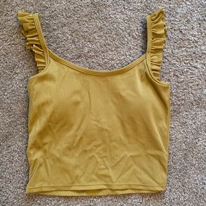 Kortni Jeane Antique Bronze Flutter Sleeve Top